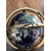 14" Blue Lapis Gemstone Globe With Gold Stand Compass inlayed 30 Gemstones 689991853682  332658710037